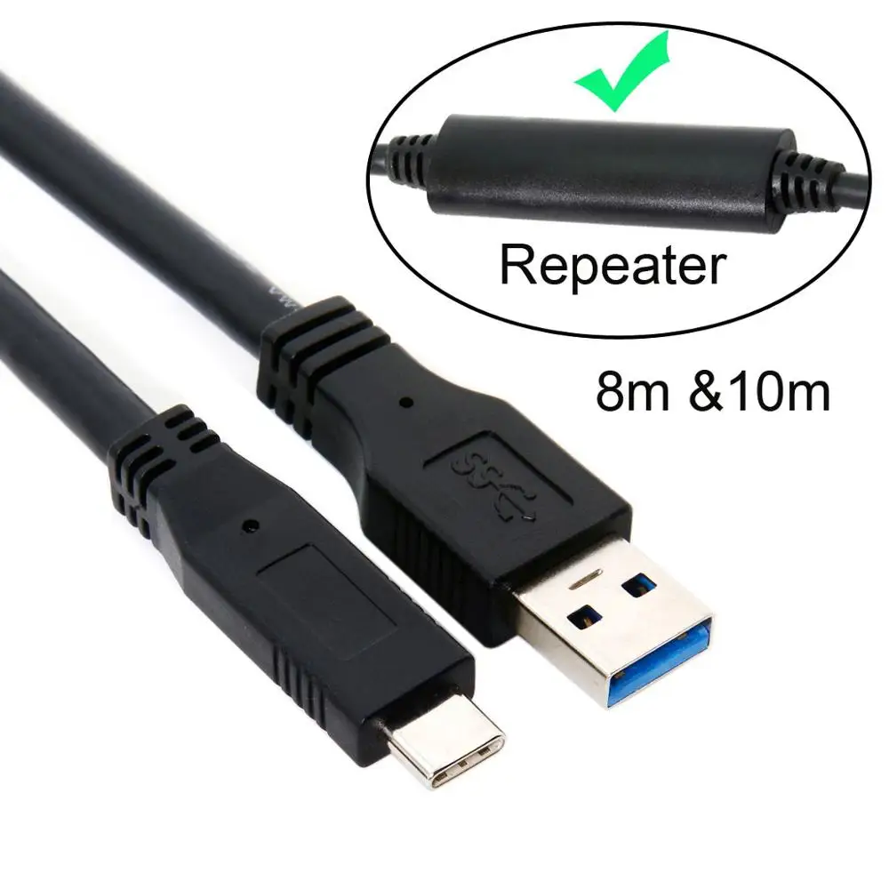 10m 8m 5m USB-C USB 3.1 Type C Male To USB3.0 Type A Male Data GL3523  Repeater Cable For Tablet & Phone & Hard Disk Drive Cable - AliExpress