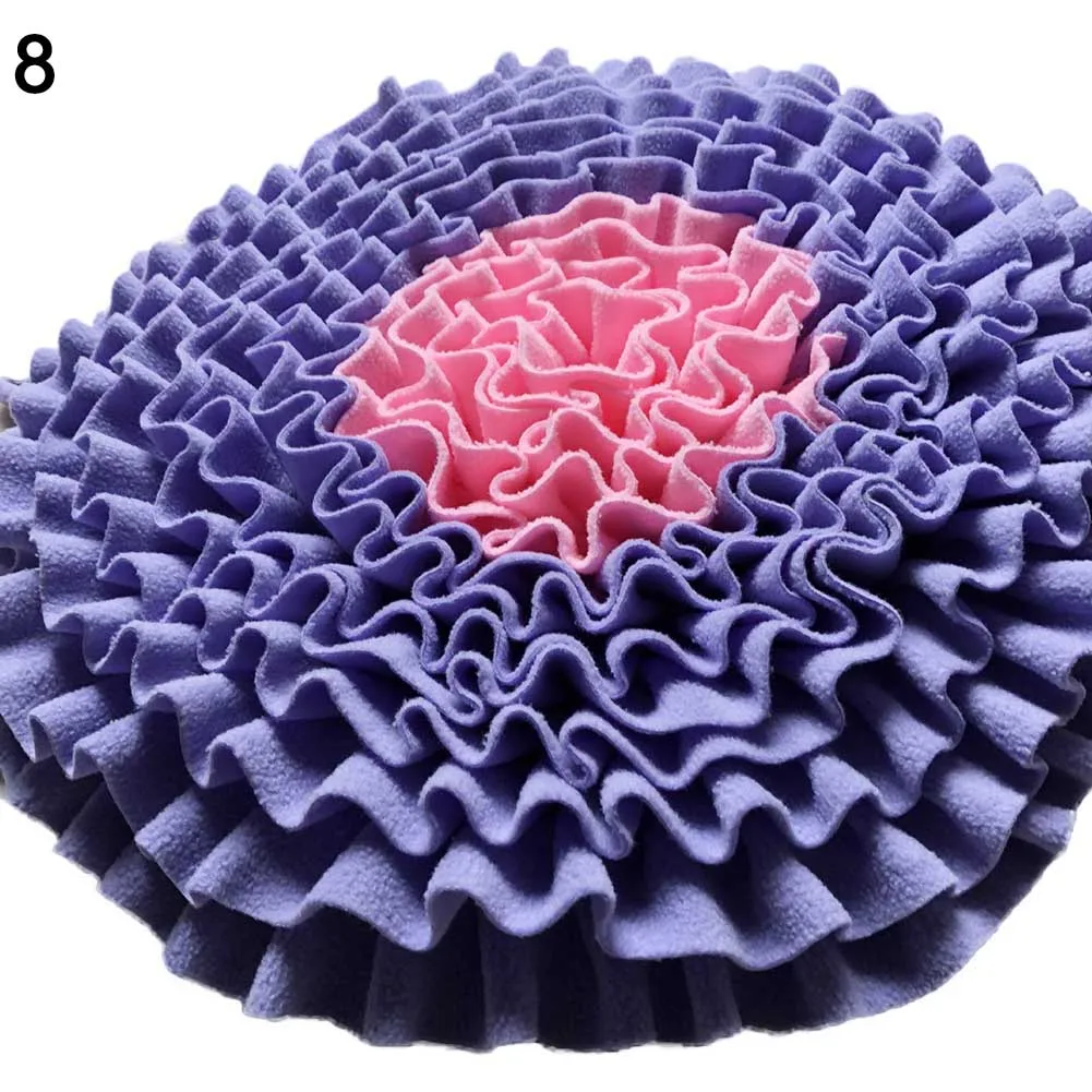 Круглый Тренировочный Коврик для собак с запахом, коврик для кормления, одеяло, игрушка для игр - Цвет: 8