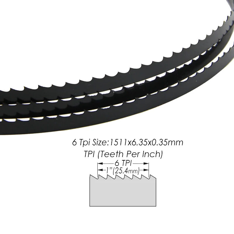 x4 59 1/2" 1511mm or 4ft 11 1/2" x  3/8" x 10 tpi  Bandsaw Blades 