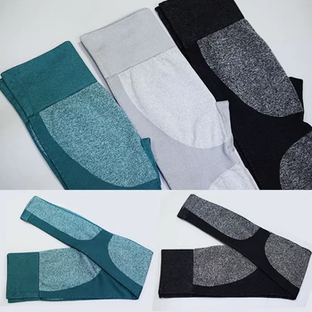 Sexy New Seamless Yoga Set Women Fitness Clothing Sportswear Woman Gym Leggings Padded Push-up Strappy Sports Bra  Sports Suits 2