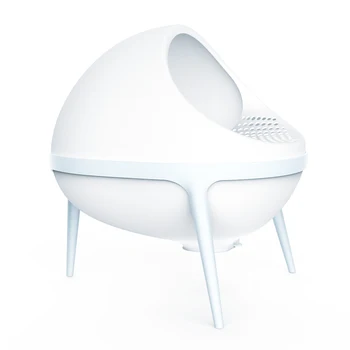 

Planet Cat Litter Box Semi-closed Cat Potty Cat Toilet Innovative Cleaning Mode Portable Operation Free Hands Pets Cat Supplies