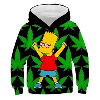 

Simpson's family hoodie hip hop long sleeve hoodie boys and girls casual sports fun hoodie kids fall harajuku sweatshirt tops