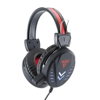 

Gaming Headsets Big Headphones with Light Mic Stereo Earphones Deep Bass for PC Computer Gamer Laptop PS4 New X-BOX