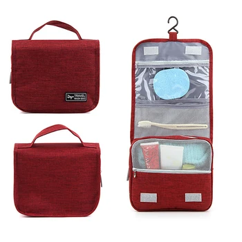 

Protable Travel Zip Storage Hook Wash Bag Large Capacity Toiletry Makeup Bags Luggage Organizer Package Cometics Hanging Pouch
