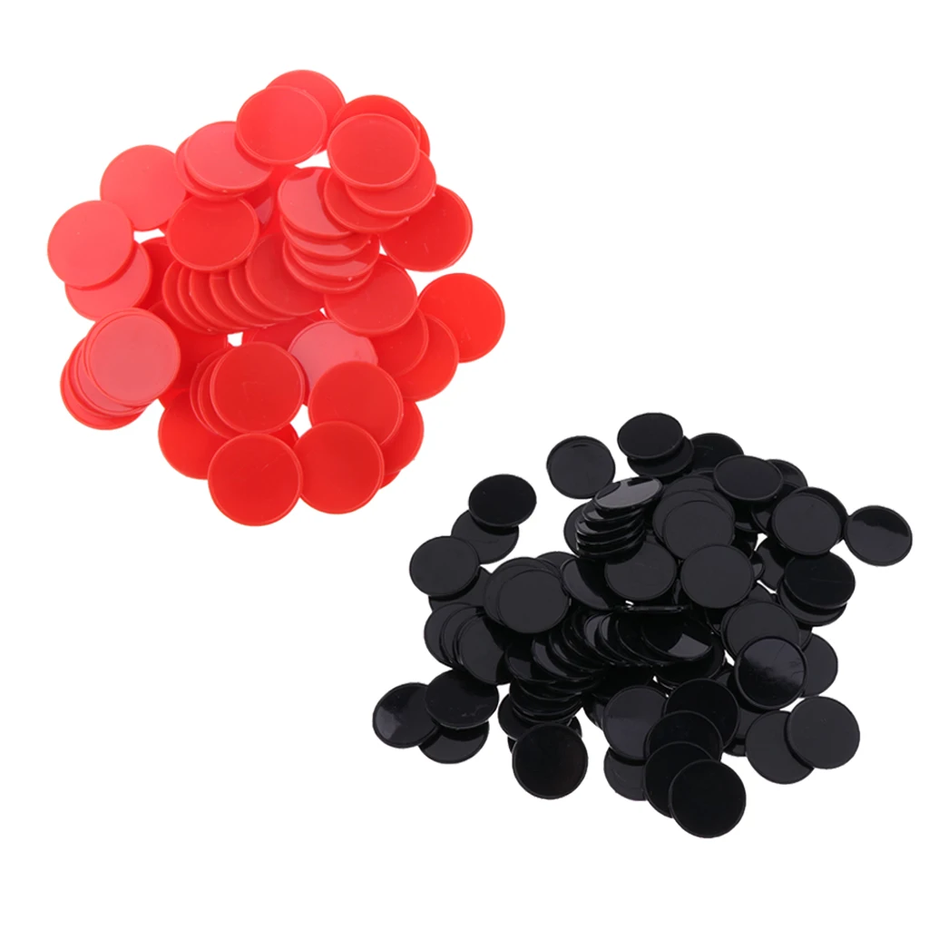 200x Plastic Casino Poker Chips Bingo Markers Tokens Board Game Toy Gift