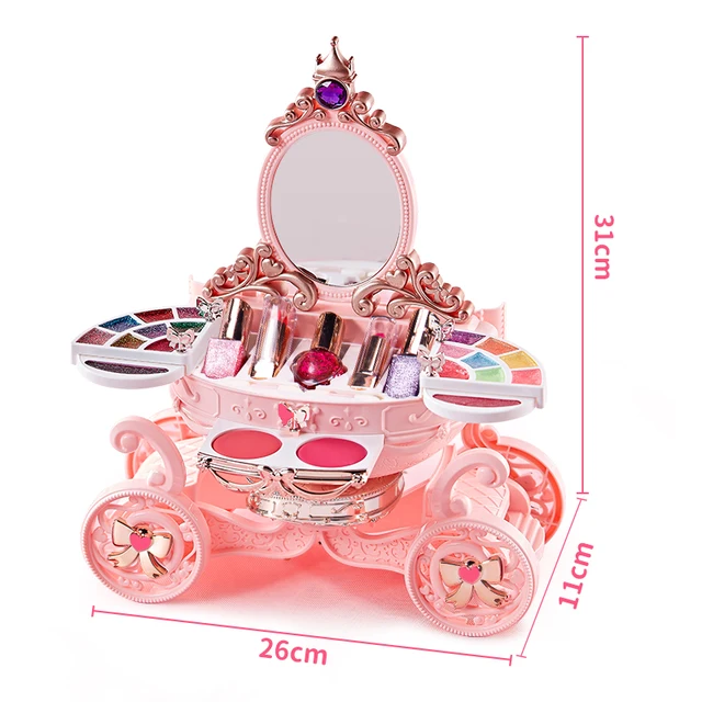 Girl Makeup Toy Simulation Cosmetics Set Baby Pretend Play Nail Polish Lipstick Accessories Doll For Children Toys 3 Years Gift 6