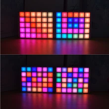 Multi-fonction rvb couleur Palette horloge bricolage électronique Kit LED musique spectre affichage Kit de bricolage Module(China)