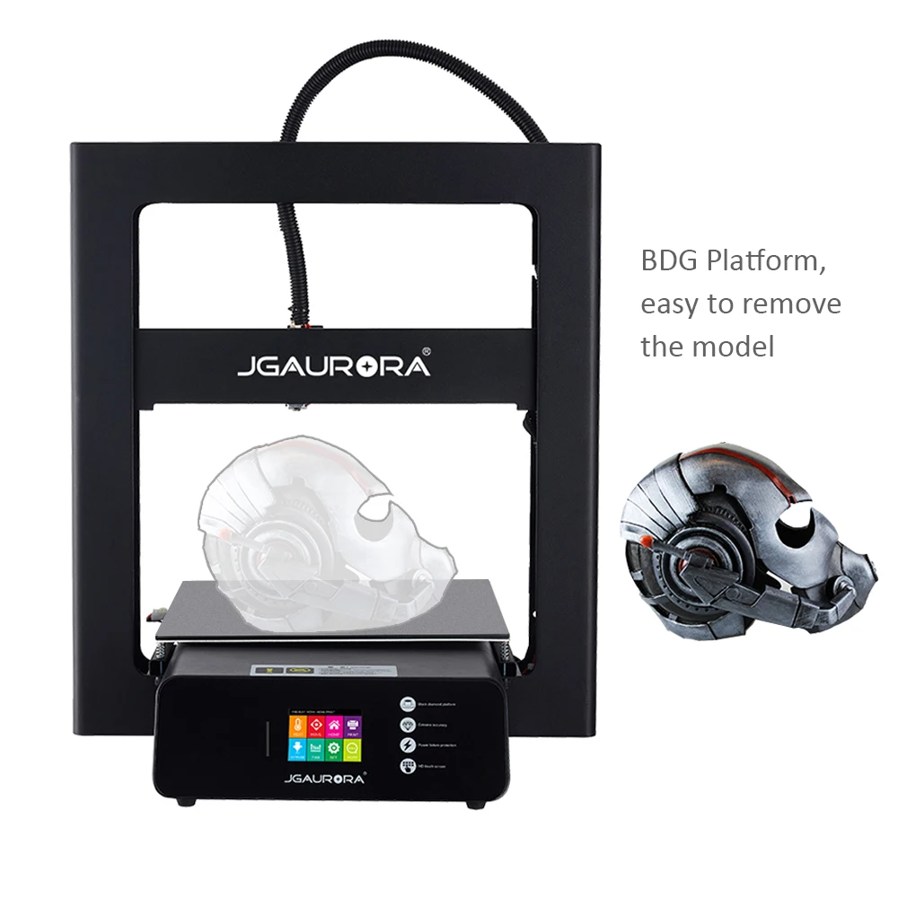 3D принтер JGMAKER A5S большой размер печати 305X305X320mm цветной сенсорный дисплей высокая