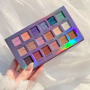

NEW18 Color Eye shadow Mysterious Mercury Retrograde Eyeshadow Palette Long Lasting Matte Glitter Shiny Eye shadow Palette TSLM1