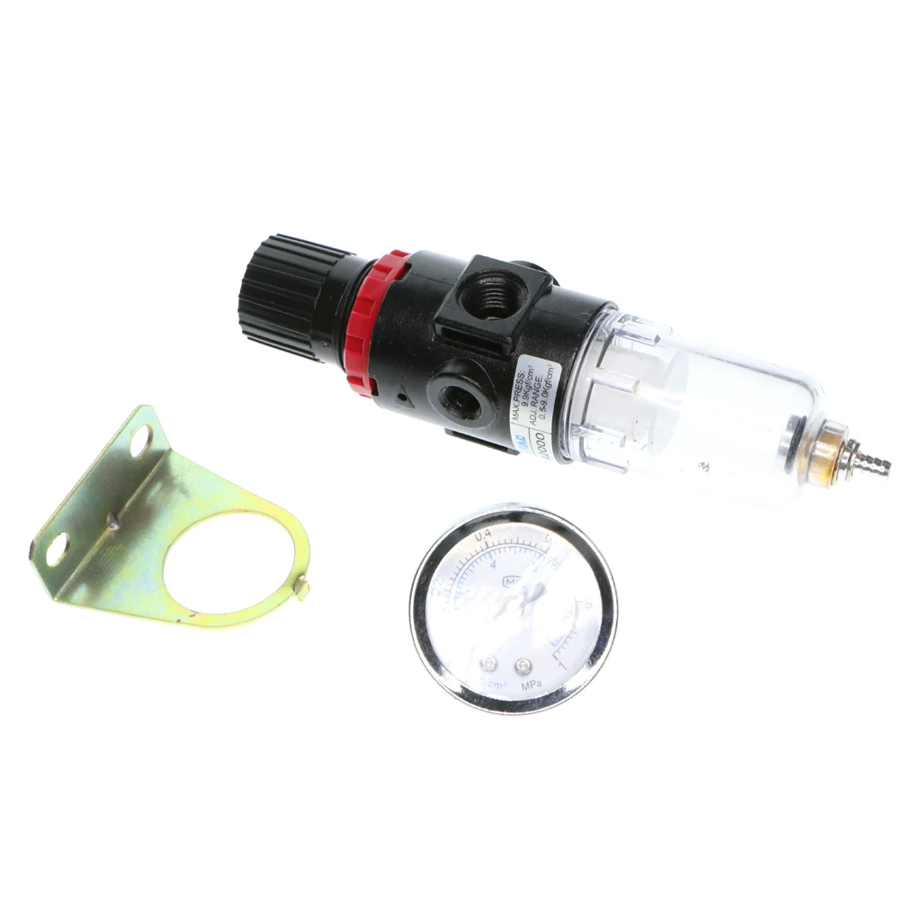 Air Pressure Regulator Oil Water Separator Trap Filter Airbrush Compressor
