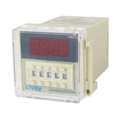 

DH48S-2ZH LCD Display Time Timer Delay Relay 8-Pin DPDT 0.01S-9999H AC/DC24V
