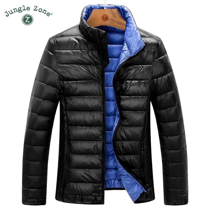 Новинка, модная повседневная Ультралегкая мужская куртка на утином пуху, осенне-зимнее пальто, мужская легкая куртка на утином пуху, мужские пальто