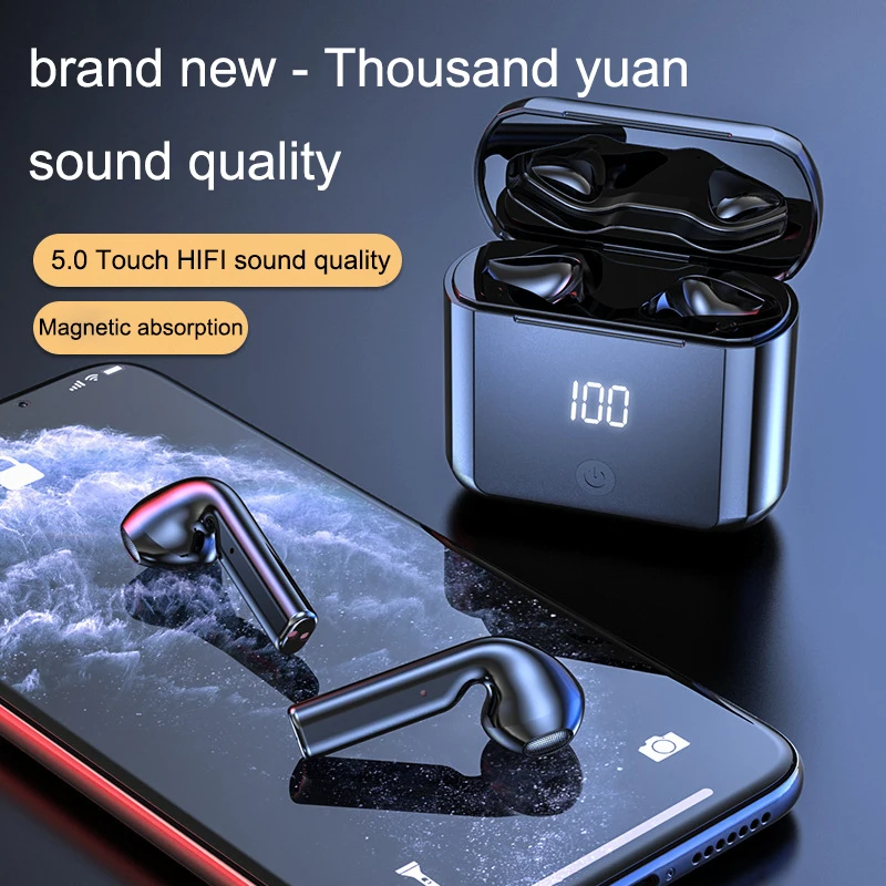 

A16C Earphones TWS HIFI Sound Stereo Wireless headset Bluetooth LED display Video Game music For Xiaomi Samsung Huawei iPhone