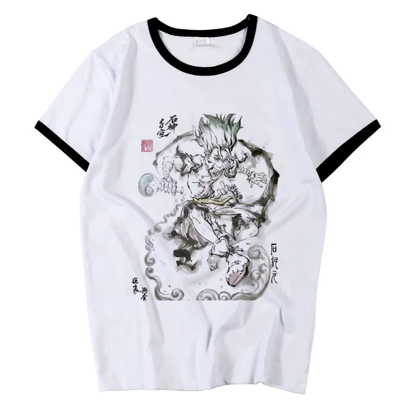 Новинка, косплей футболка Dr. STONE Ishigami Senku, модная футболка для мужчин и женщин
