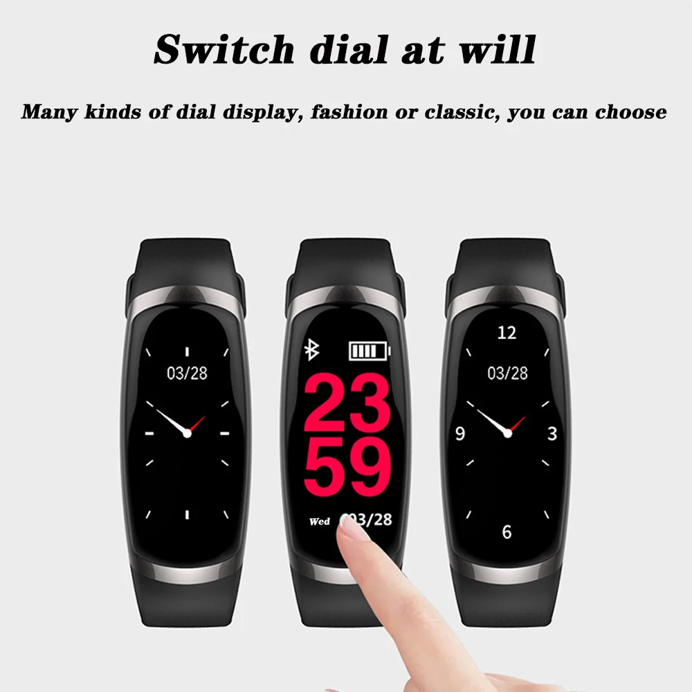 

A16 Smart Watch A16 Smart Bracelet IP67 Waterproof Heart Rate Bracelet Fitness Tracker Touch Screen Alarm Clock pk Band 3 Smart