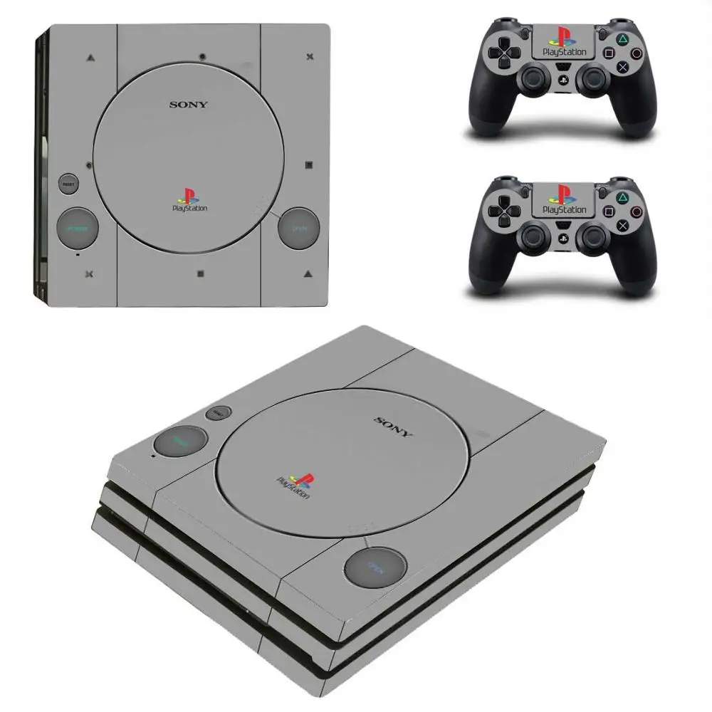 PS1 стиль PS4 Pro наклейка s Play station 4 кожа Наклейка Обложка для playstation 4 PS4 Pro консоль и контроллер Кожа винил - Цвет: YSP4P-2378