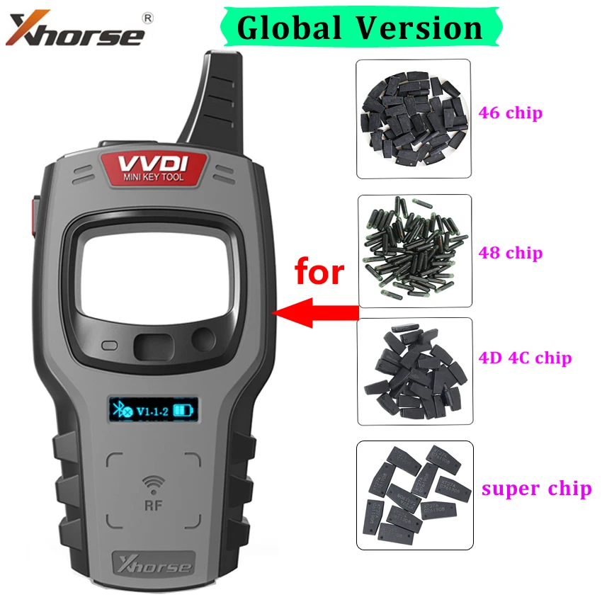 10 шт./лот VVDI ID48 4C 4D ID46 транспондер для копирования чипа Xhorse VVDI2 программатор ключей