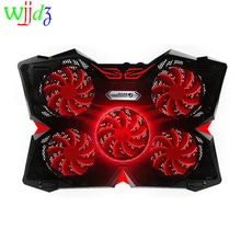 

17 inch Notebook LED Cooler Laptop Cooling Pad Notebook cooler stand with 5 Fan USB Ports for 12-17 inch Laptop