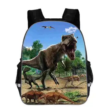 

11-16 inch popular animal printed dinosaur backpack children jurassic world fallen kingdom schoolbag girl boy children school