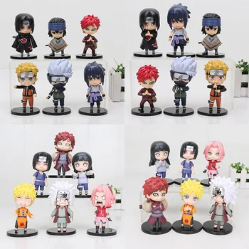 

6pcs/set 10cm Anime Naruto Uzumaki Naruto Sakura Kakashi Hinata collectable PVC Action Figure Model Toys