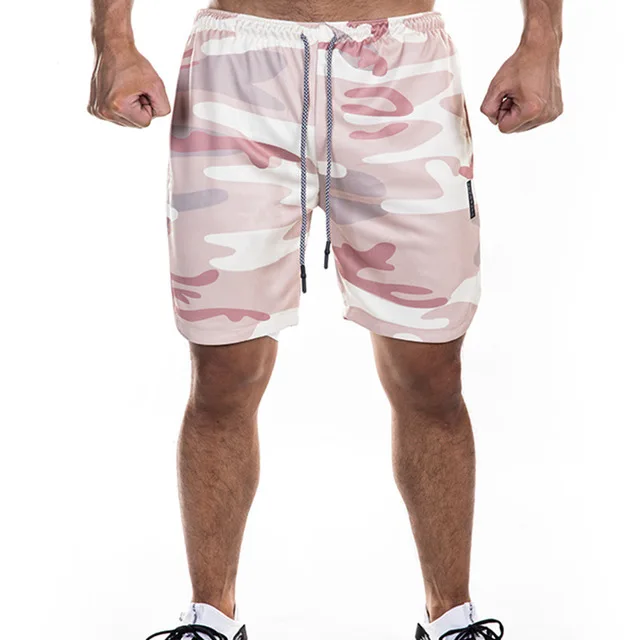 Camouflage2 Быстросохнущие спортивные штаны, мужские шорты 2 в 1 с карманами для безопасности, мужские шорты для отдыха, шорты на молнии, карманы со встроенными карманами - Цвет: Camouflage2
