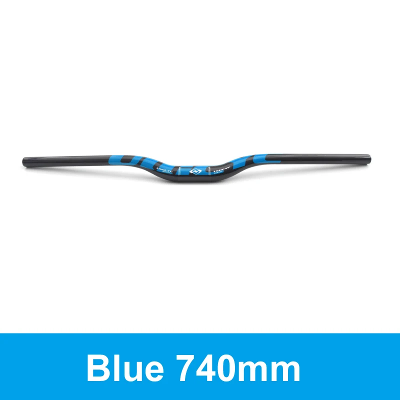 Rise 740mm Ullicyc MTB углеродный руль для велосипеда горный плоский/подъемный руль для велосипеда детали для велосипеда 31,8*580/600/620/640/660/680/700/720/740 мм - Цвет: Rise 740mm