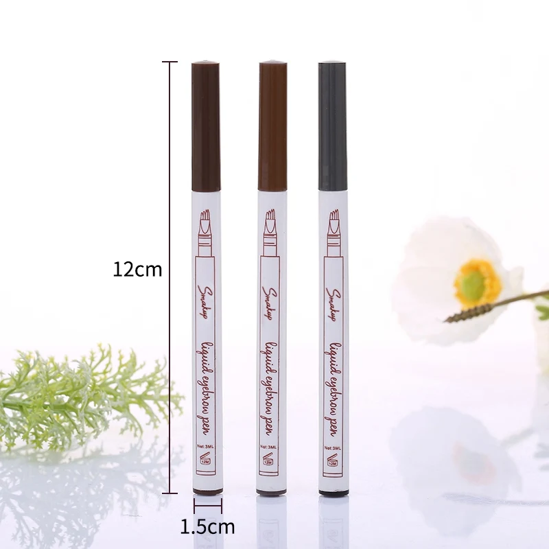 Four Claw Eyebrow Pencil Waterproof Anti-fouling Lasting Easy To Color Micro Fork Tip Eyebrow Pencil