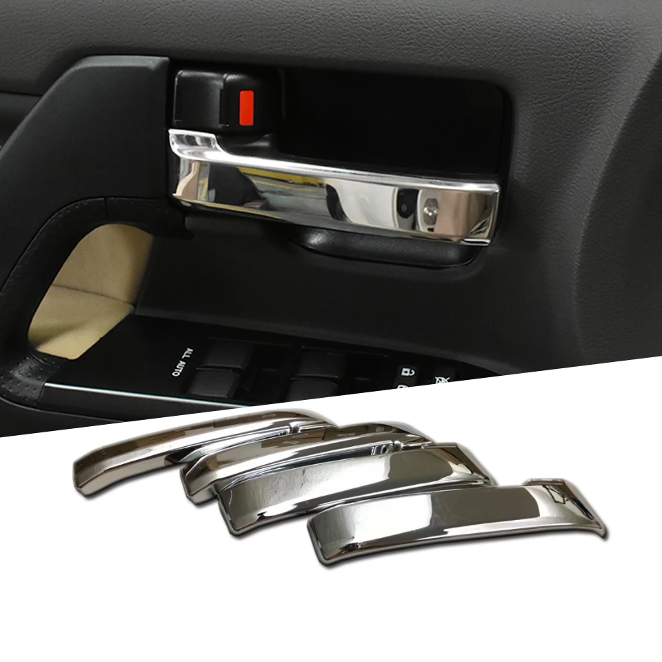 Подходит для Toyota Land Cruiser LC200 2016 хромированная крышка внутренней дверной ручки