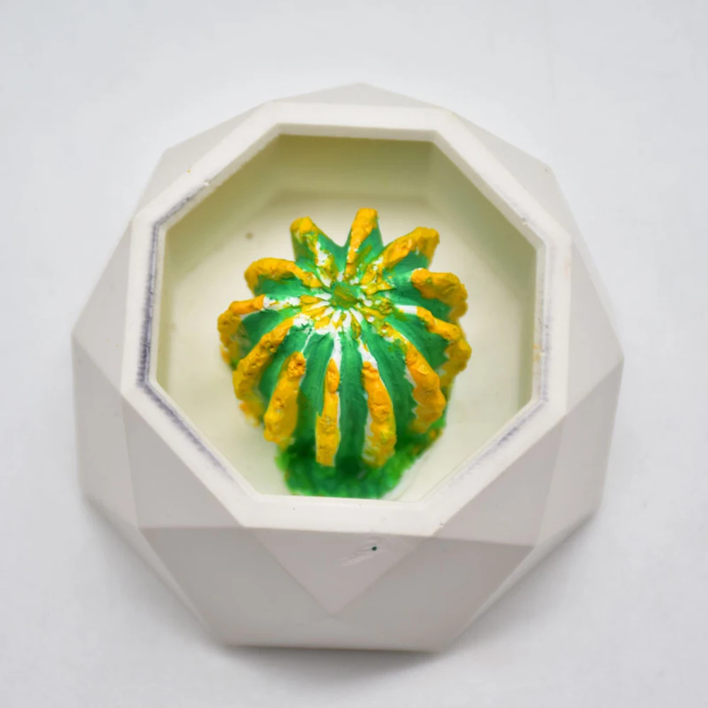 3D Cactus Shaped Silicone Mold DIY Gypsum Perfume Mold Aromatherapy Wax Mold Soap Candle Mold Chocolate Cake Decorating Supplies