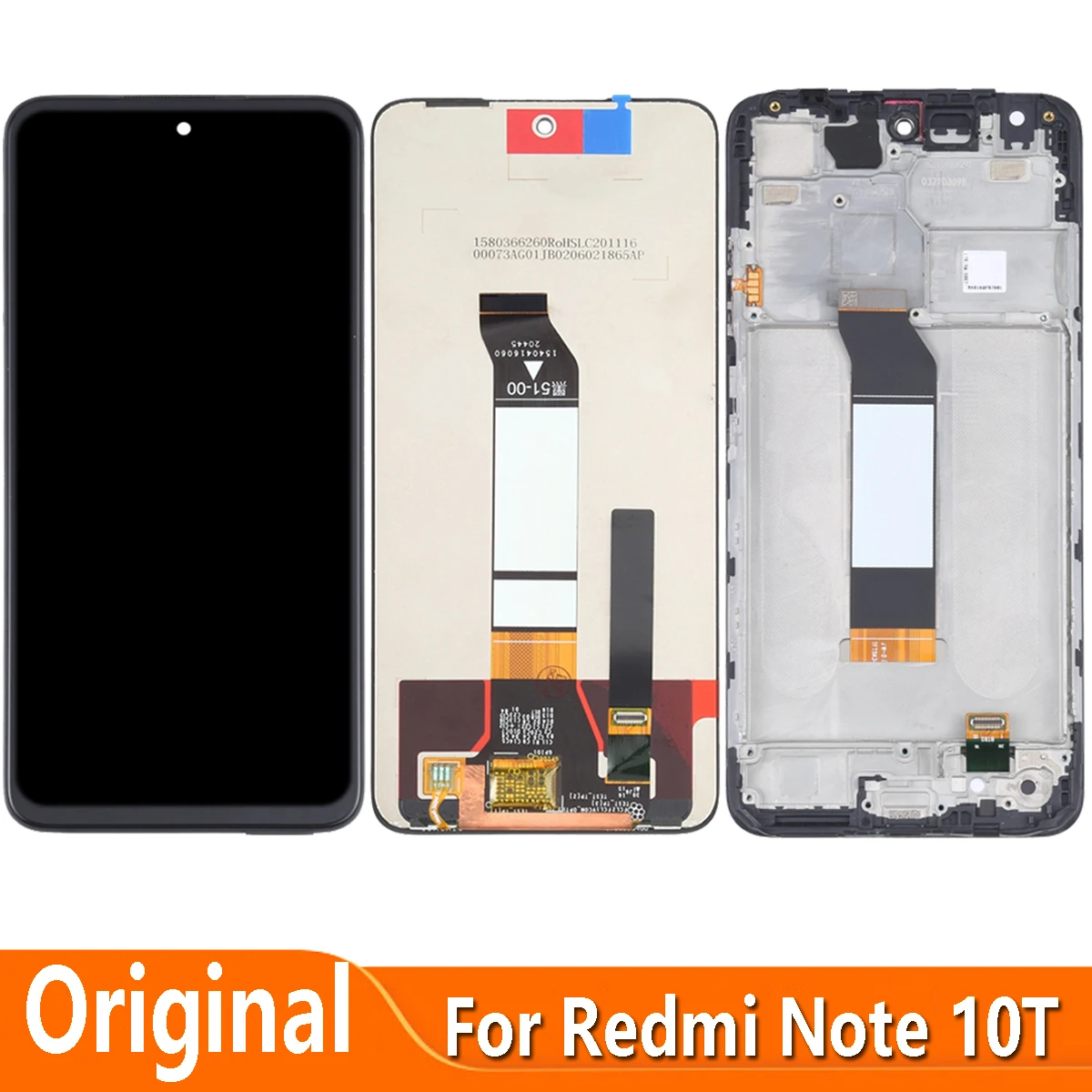 For Xiaomi Redmi Note 10T 5G M2103K19Y M2103K19I LCD Display Screen Touch  Panel Digitizer Assembly