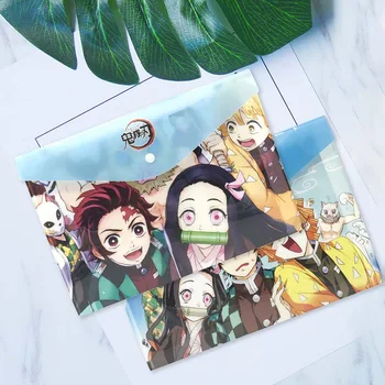 

Anime Demon Slayer Kimetsu No Yaiba Kamado Tanjirou A4 Storage File Folder PVC School Office Paper Document Holder