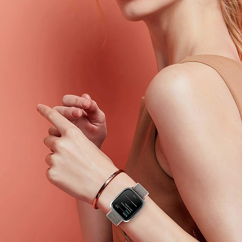 Nlyon ремешок для Fitbit Versa 2 Lite Мягкий Нейлоновый сменный Браслет для Fitbit Versa Lite band Edition аксессуары для умных часов