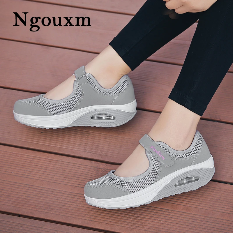 women's casual mary jane platform flat comfort shoes