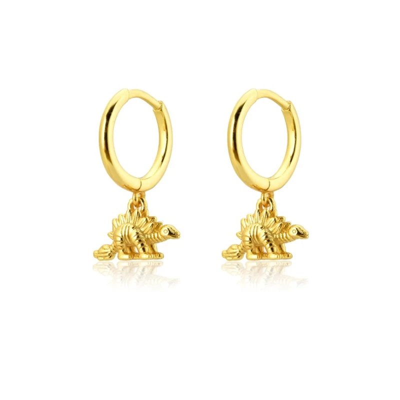 Dinosaur Pendant Pendiente Drop Earring Animal Piercing Ohrringe Jewelry 2025 Rock Punk Chic Jewels