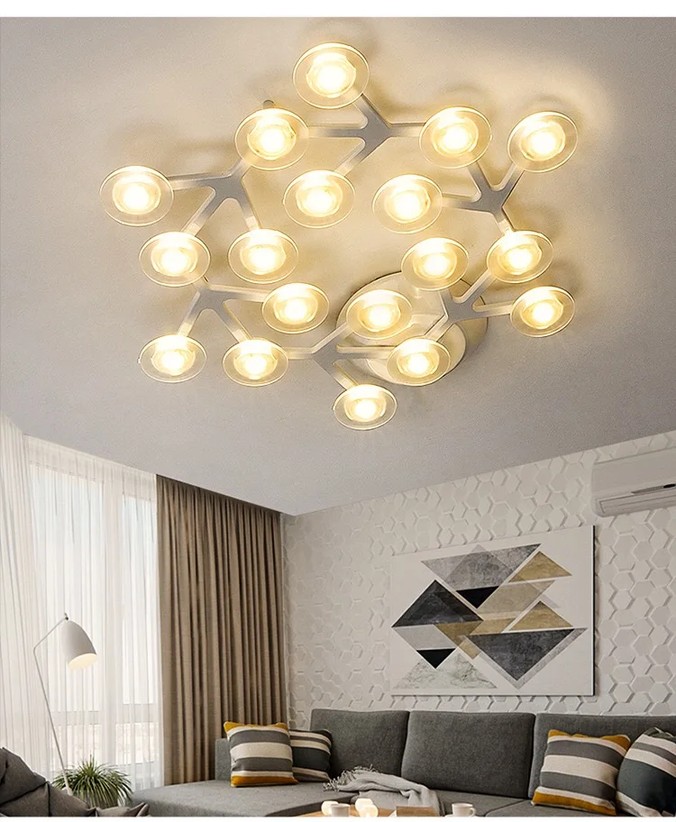 

Nordic star Chandelier corridor light corridor light simple modern ceiling lamp personality art porch LED plum blossom light