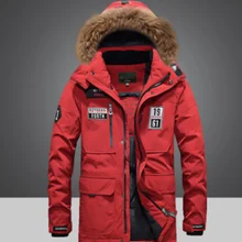 Распродажа, зимняя мужская куртка, парка, 80% белый утиный пух, куртка, Мужская парка, куртки, Толстая теплая ветровка, парка с меховым воротником с капюшоном