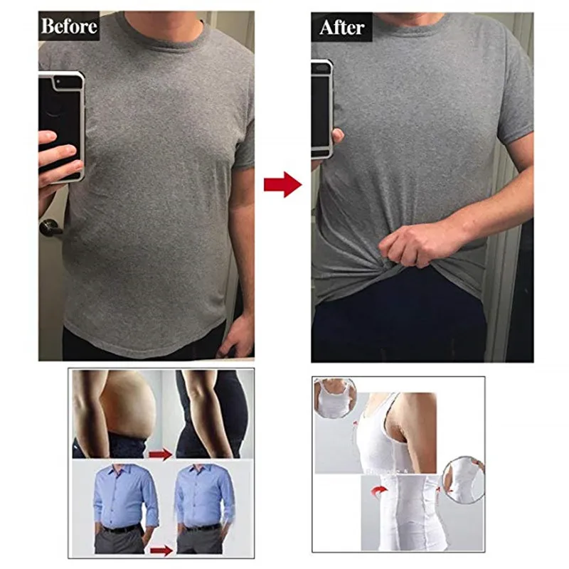 Herren Unterwäsche Taille Cincher Korsett Männer Shaper Weste Abnehmen Bauch Bauch Körper Shapewear_voghion.com
