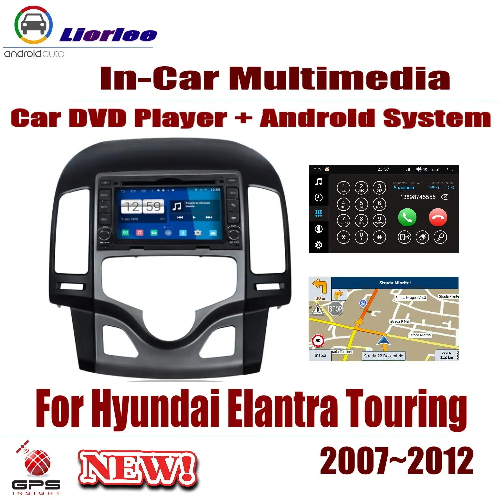 Автомобильная система Android RockChip PX5 1080P IPS ЖК экран для Hyundai Elantra Touring 2007 ~ 2012 DVD плеер