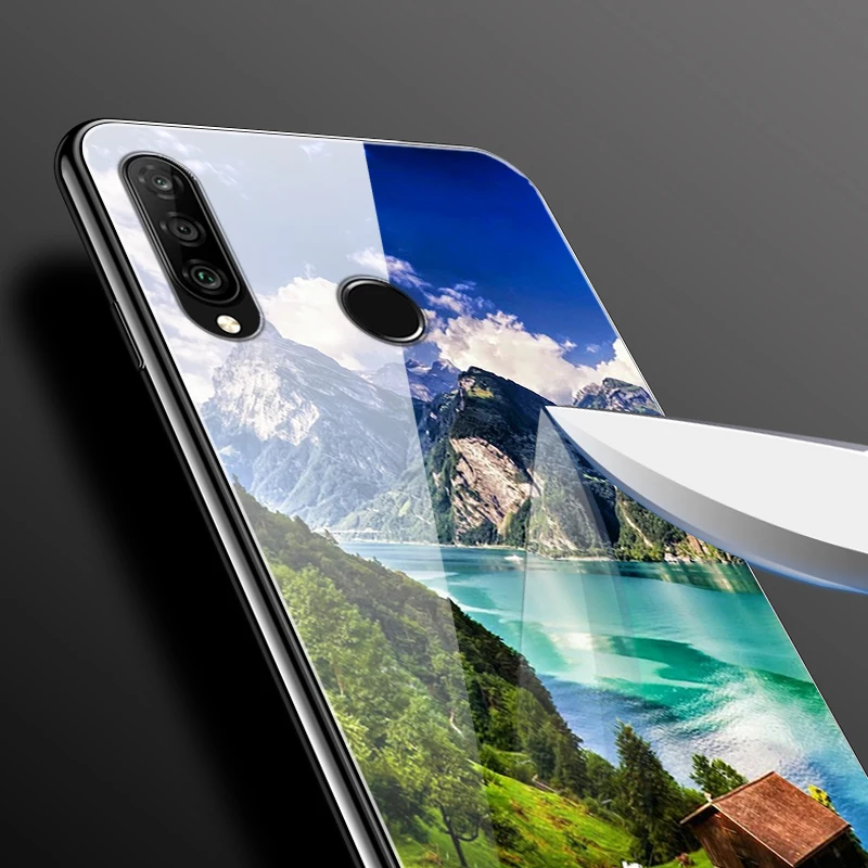 Для huawei Honor 9X Премиум чехол с милым рисунком, стеклянная задняя крышка, Жесткий Чехол для huawei Honor 9X 9 X Global чехол STK-LX1 бампер Honor9X