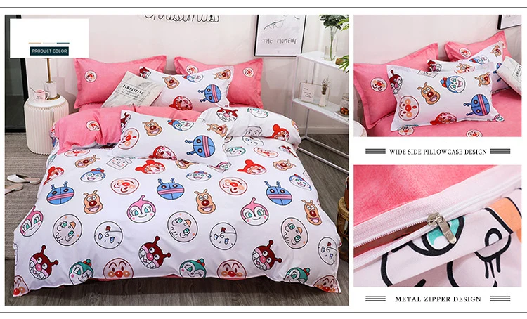 Роскошный комплект постельного белья с рисунком розового фламинго и геометрическим узором, Семейный комплект постельного белья, пододеяльник, простыня, наволочки