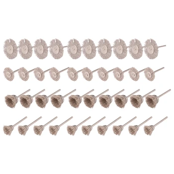 

Hot 40 Pcs Brush Steel Wire Wheels Brushes Drill Rotary Tool Polishing Rotary Tools Metal Rust Removal Brush Set