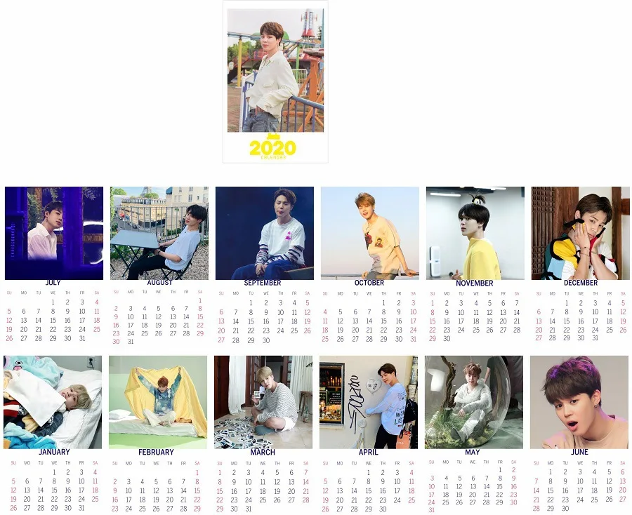 25 книг/набор Kpop BLACKPINK GOT7 дважды EXO SEVENTEEN Настольный календарь JIN SUGA JIMIN JUNG Idol Star альбом Настольный календарь