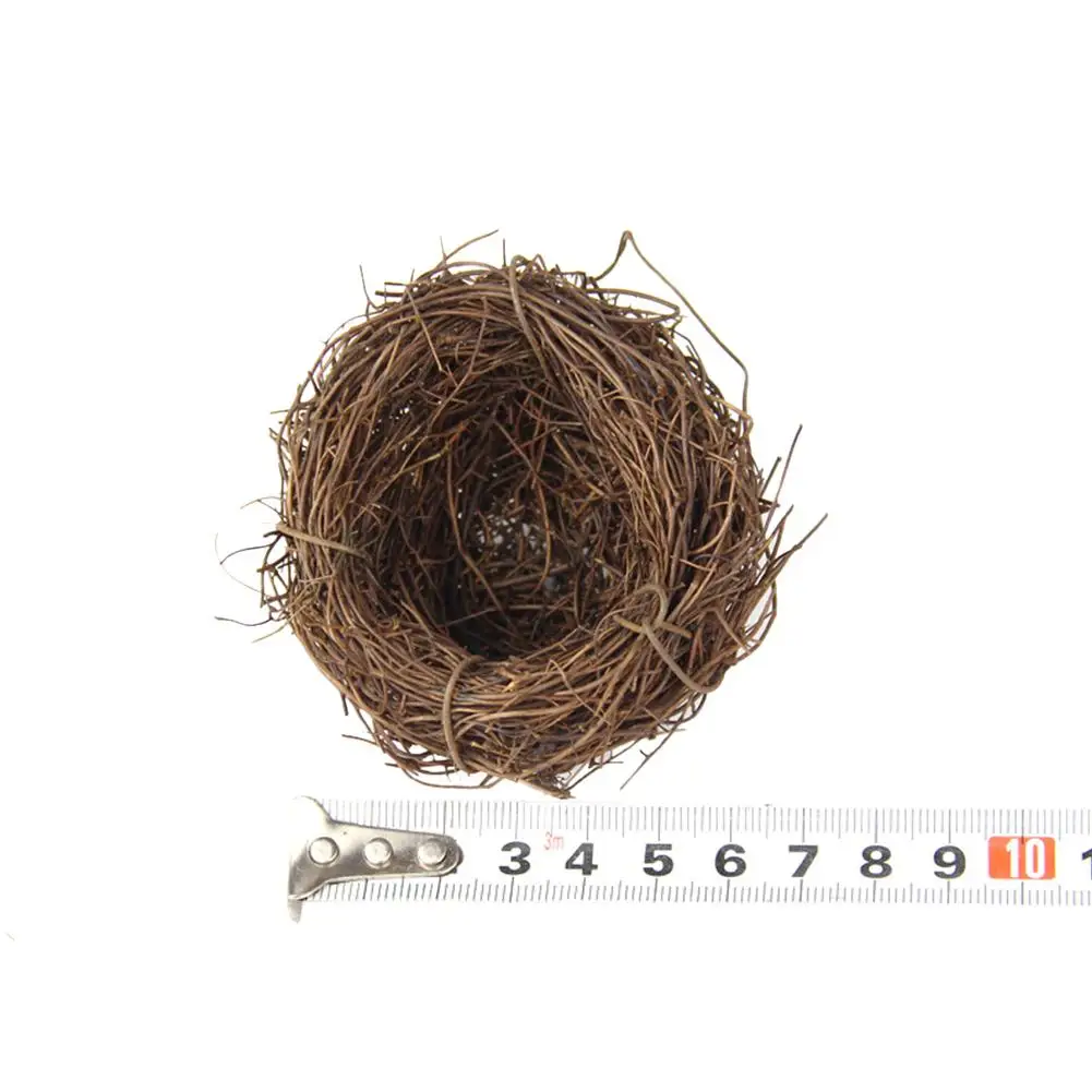 6CM bird nest MeterMall Искусственные Птицы гнездо/Искусственные яйца для пасхального сада украшения реквизит - Цвет: 6CM bird nest