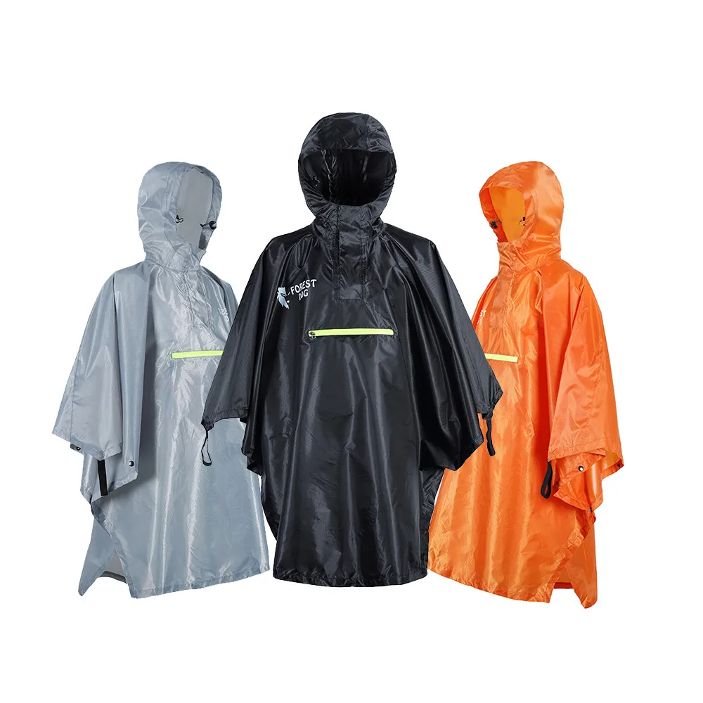 Плащ-рюкзак дождевик водонепроницаемый тент с капюшоном для пеших прогулок на велосипеде дождевик пончо дождевик для кемпинга коврик для палатки# K24