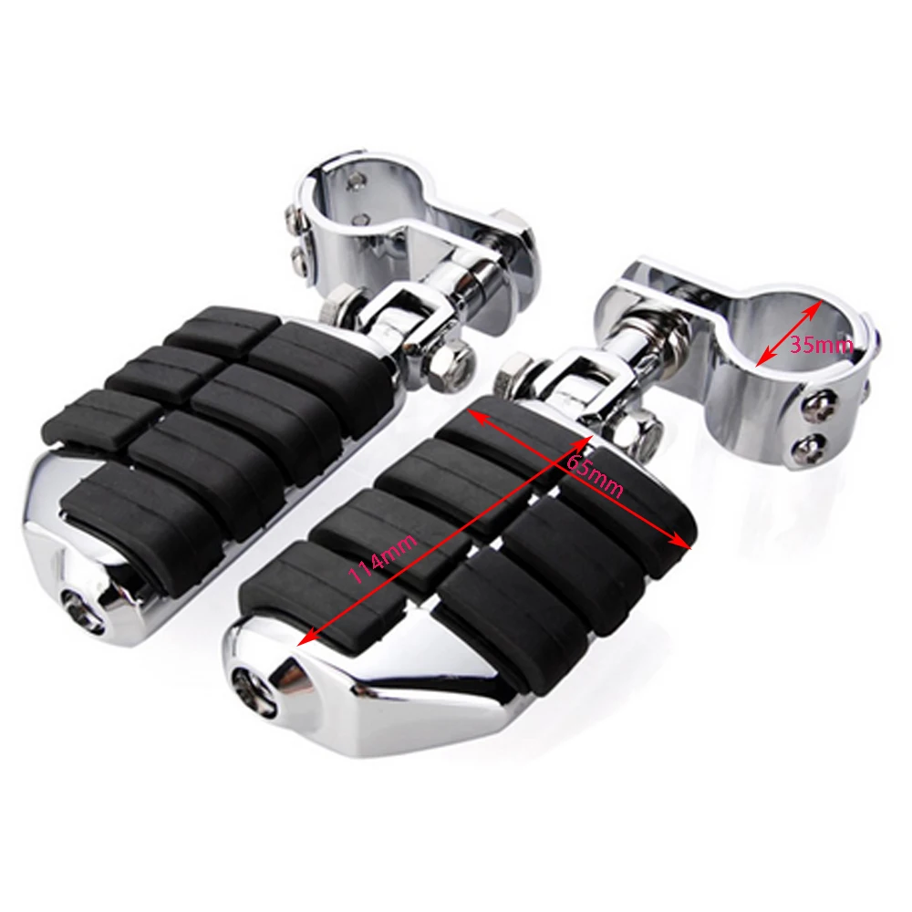 МОТОЦИКЛ хром Dually Highway подножки для Honda GoldWing GL1500 GL1100 GL1200 Harley 25 мм 30 мм 35 мм YAMAHA XV250