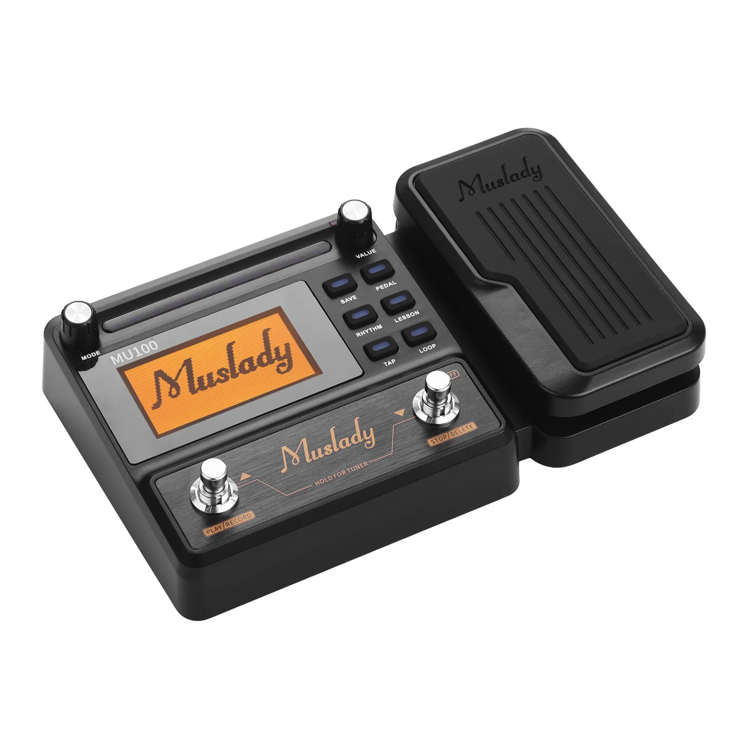 Muslady MU100 гитарный мульти-процессор эффектов Педаль эффектов для электрогитары поддерживает 180s циклическая запись тюнер Tap темп ритм