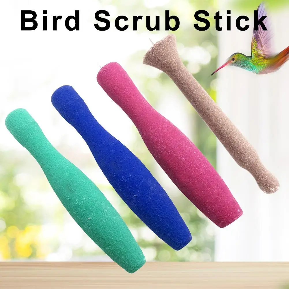 Shaped Sand Bar Bird Cage Special Scrub Stick Parrot Rod Pet Toy Parrot Toys Wood Birds Standing Accessories Supplies