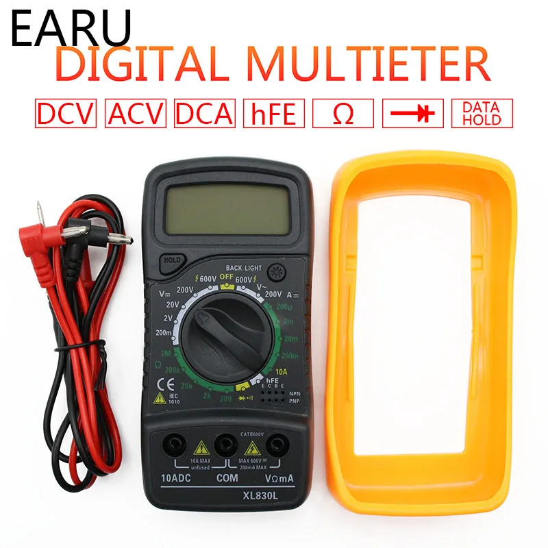 LCD Digital Multimeter Voltmeter Ammeter AC DC OHM Volt Tester Current Meter 