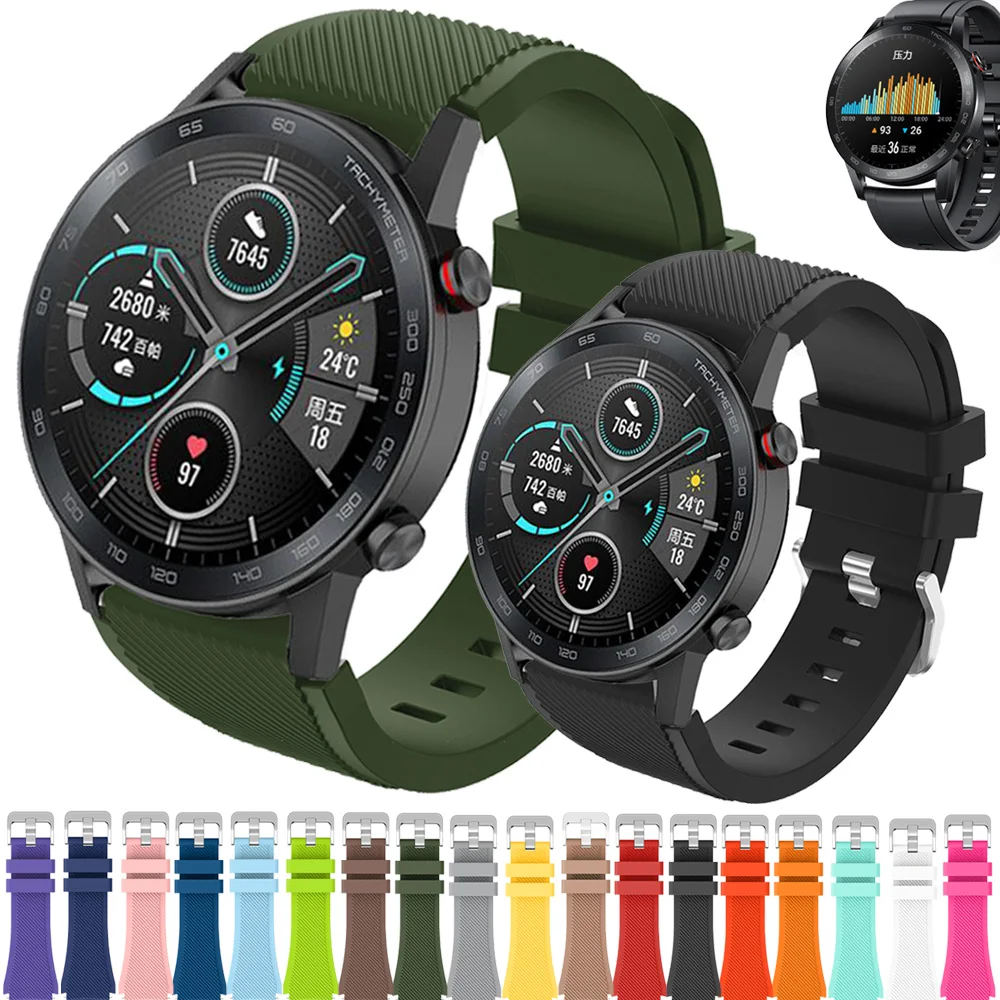 Correa para Huawei Honor magic Watch 2 GT GT2 GT 2 46mm 22mm, repuesto  deportivo de silicona, 20 colores|Correas de reloj| - AliExpress
