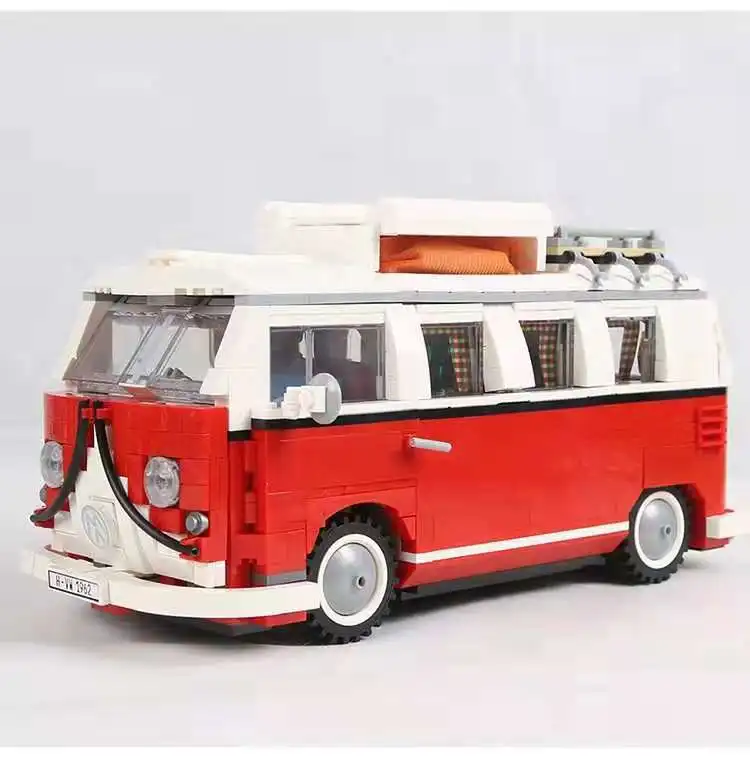 Новинка 1354 шт. Creator Volkswagen T1 Camper фургон fit technic Модель Строительный блок кирпичи игрушки 10220 подарок детский набор для мальчика